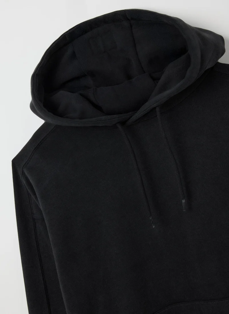 Ovs OVS Oversized Black Cotton Blend Sweatshirt